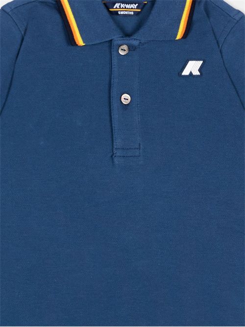 Tutina blu polo per neonati K-WAY | K71373W/B67